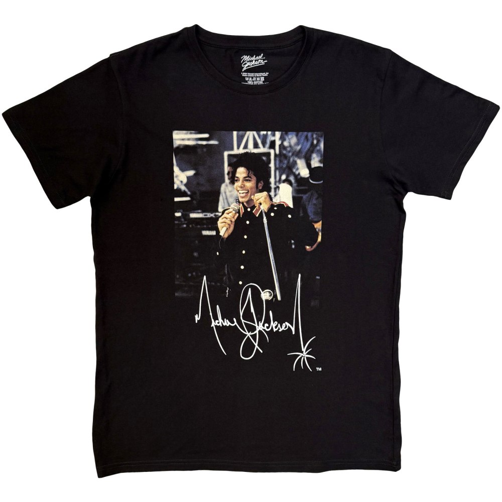 Michael Jackson - Signature Mens Tshirt - Black